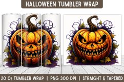 Halloween Tumbler Wrap | Halloween Design | Tumbler | Skull Product Image 1