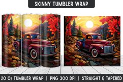 Stained Glass Tumbler Wrap | Sublimation | Tumbler | Fall Product Image 1