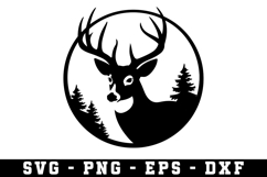 Deer Svg | Forest Svg | Svg Cut File Product Image 1