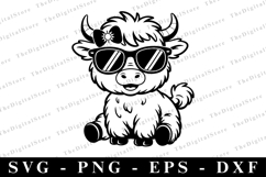 Highland cow SVG | SVG Cut files | Cricut Product Image 1