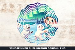 Christmas Wind Spinner Sublimation Design Product Image 1