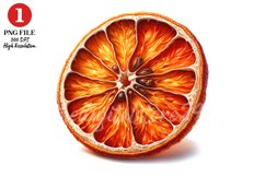 Orange Slice Clipart Sublimation Design Product Image 1