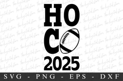 Football Hoco 2025 SVG | SVG Cut files | Cricut Product Image 1