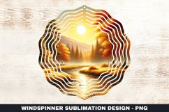 Fall Season Wind Spinner Sublimation Design Product Image 1