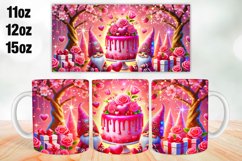 Happy Valentine Day Mug Wrap Sublimation 11oz, 12oz, 15oz Product Image 1