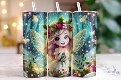 Christmas Fairy Tumbler Wrap | Christmas | Sublimation Product Image 1