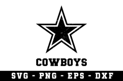 Cowboys Svg Design |Cowboys Svg cut files Product Image 2