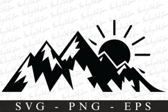 Mountains svg | Svg cut file | Cricut Product Image 1