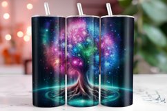 Colorful Tree Tumbler Wrap Sublimation, 20oz Tumbler Wrap Product Image 1