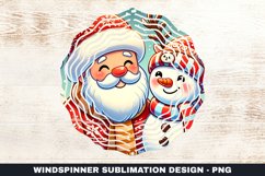 Christmas Santa Wind Spinner Sublimation Design Product Image 1