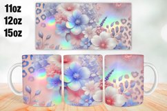 Flowers Mug Wrap Sublimation 11oz, 12oz, 15oz Product Image 1