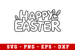 Happy Easter Svg Design | Easter Svg cut files Product Image 1