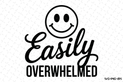 Easily Overwhelmed Svg Design | Svg Cut Files | Cricut Product Image 1