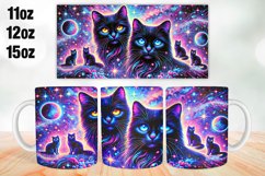 Cat Mug Wrap Sublimation 11oz, 12oz, 15oz Product Image 1