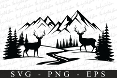 Mountains svg | Svg cut file | Cricut Product Image 1