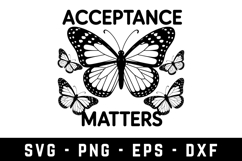 Acceptance Matters |Autism SVG Cut files | Cricut Product Image 1