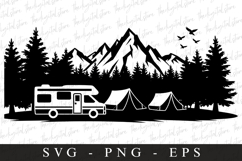 Camping Car Svg | Camping Svg | Svg Cut Files Product Image 1