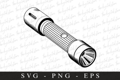 Flashlight Svg | Camping Svg | Svg Cut Files Product Image 1