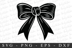 Black Bow Ribbon SVG | SVG Cut files | Cricut Product Image 1