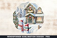 Christmas Wind Spinner Sublimation Design Product Image 1