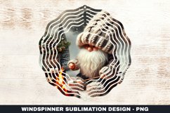 Christmas Wind Spinner Sublimation Design Product Image 1