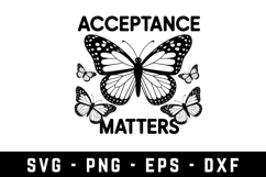Acceptance Matters |Autism SVG Cut files | Cricut Product Image 1