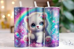 Bear 20oz Tumbler Wrap Sublimation Product Image 1