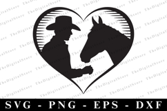 Horse Love Svg | Svg Cut Files | Cricut Product Image 1