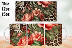 Flowers Mug Wrap Sublimation 11oz, 12oz, 15oz Product Image 1