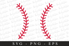Baseball Laces SVG | Sports Svg | Game day svg Product Image 1