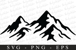 Mountains svg | Svg cut file | Cricut Product Image 1