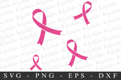 Pink Ribbon PNG | Breast Cancer Awareness Png Product Image 1