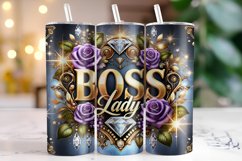 Boss lady Tumbler Wrap | Sublimation | Tumblers Product Image 1
