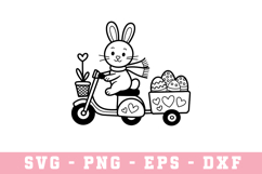 Bunny Egg SVG | SVG Cut files | Cricut Product Image 1