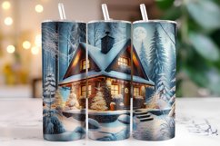 Christmas House Tumbler Wrap | Christmas | Sublimation Product Image 1