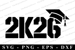 Senior 2026 svg | Graduation Svg | Svg cut file Product Image 1