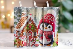 Christmas penguin Tumbler Wrap | Christmas | Sublimation Product Image 1