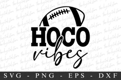 Football Hoco Vibes SVG | SVG Cut files | Cricut Product Image 1