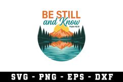 Be Still and Know Svg| SVG Cut files | Cricut Product Image 1