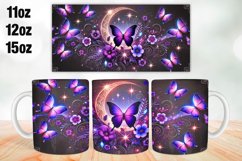 Butterfly Mug Wrap Sublimation 11oz, 12oz, 15oz Product Image 1