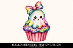 Halloween Boo Cupcake Clipart PNG | Spooky Season Png Product Image 1
