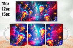 Jellyfish Mug Wrap Sublimation 11oz, 12oz, 15oz Product Image 1