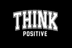Think Positive Svg |Motivation SVG Cut files | Cricut Product Image 1