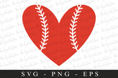 Baseball heart SVG | Sports Svg | Game day svg Product Image 1