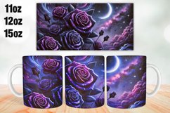 Flowers Mug Wrap Sublimation 11oz, 12oz, 15oz Product Image 1