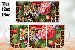 Cheetah Mug Wrap Sublimation 11oz, 12oz, 15oz Product Image 1