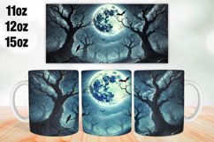 Halloween Moon Mug Wrap Sublimation 11oz, 12oz, 15oz Product Image 1