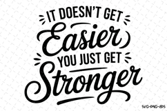 You just get stronger Svg | Svg Cut Files | Cricut Product Image 1