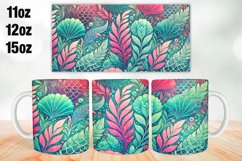 Flowers Mug Wrap Sublimation 11oz, 12oz, 15oz Product Image 1