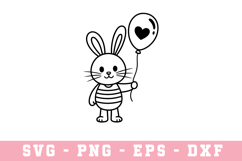 Bunny Egg SVG | SVG Cut files | Cricut Product Image 1